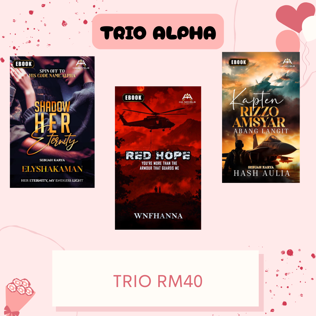 Trio Alpha - Redhope (Wnfhanna), Shadow Her Eternity (Elyshakaman), Kapten Rizzo Amsyar (Hash Aulia)
